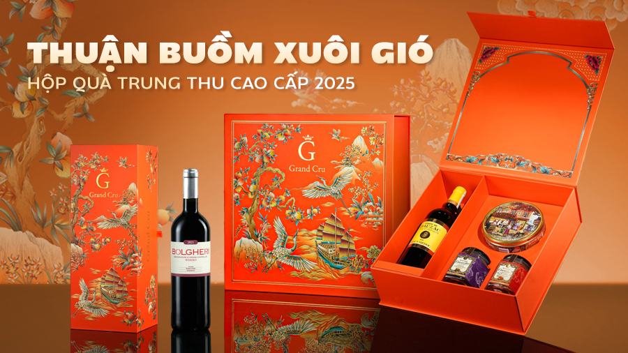 Hộp Quà Trung Thu Cao Cấp 2025 - Gợi Ý Quà Biếu Sang Trọng Từ Grand Cru Gourmet