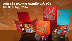 BST hộp quà Tết Bính Ngọ 2026 sang trọng, giá tốt từ Grand Cru Gourmet