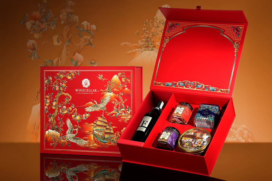 hộp quà tết sang trọng
