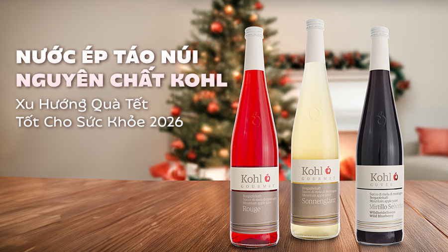 Nước Ép Táo Núi KOHL - Xu Hướng Quà Tết Tốt Cho Sức Khỏe