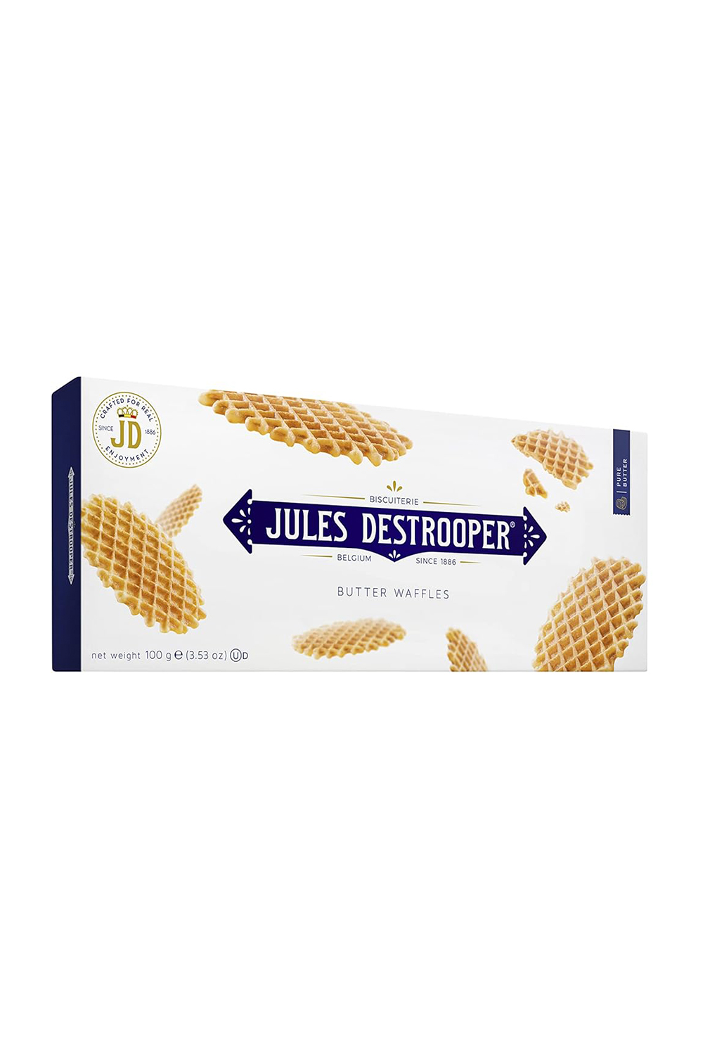 Bánh Quy Jules Destrooper Butter Waffles Hộp Giấy 100G