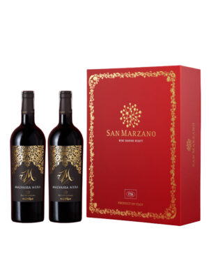 Hộp quà tặng 2 chai rượu vang M Malvasia Nera