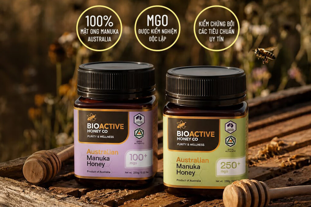Mật ong Manuka Úc 100% nguyên chất từ thương hiệu Bio Active Honey Co.